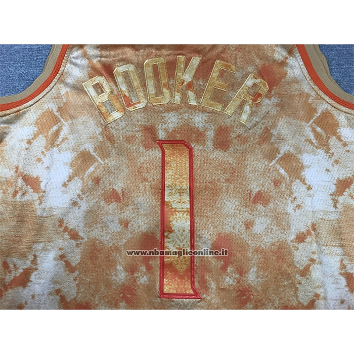 Maglia Phoenix Suns Devin Booker #1 Select Series 2023 Arancione
